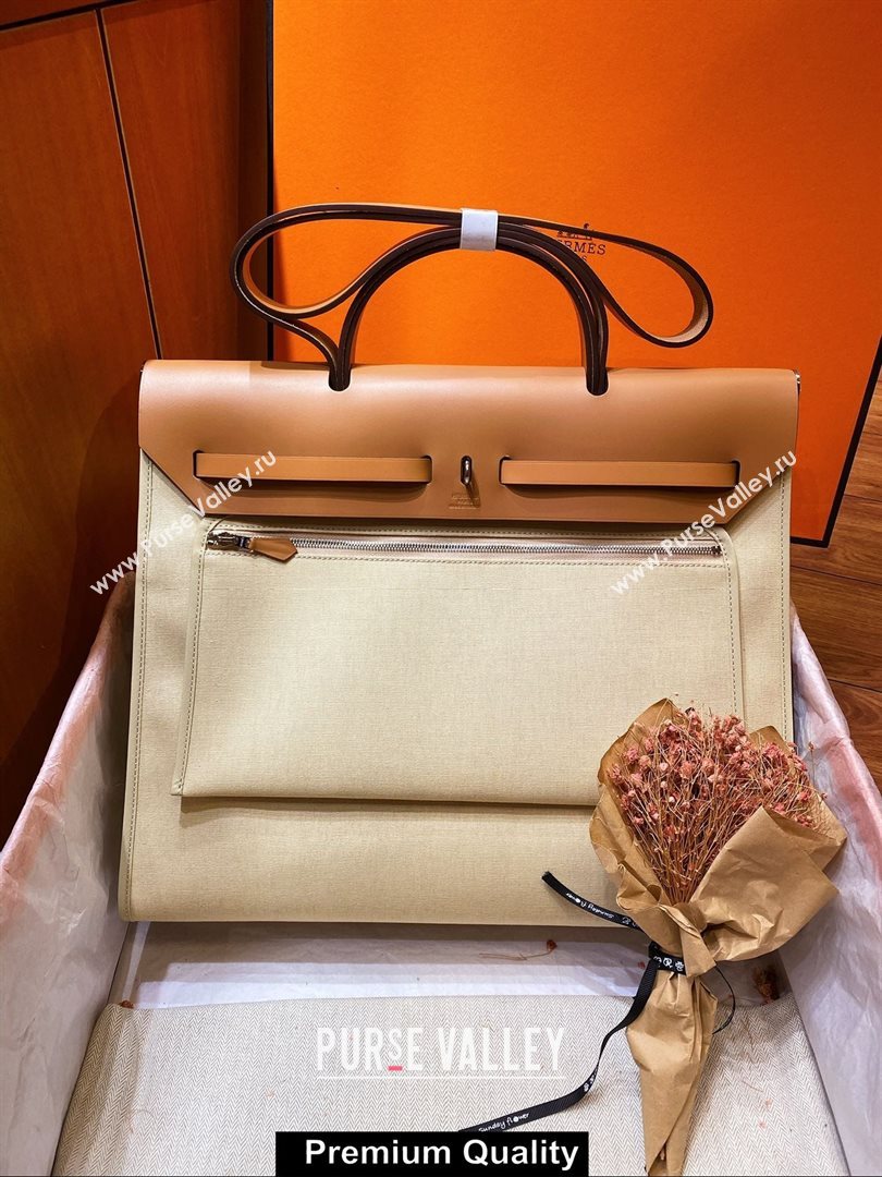 Hermes Herbag Zip 39 Bag in Original Quality Creamy (aiyuan-5137)