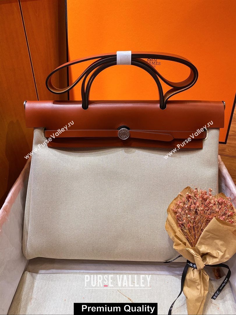 Hermes Herbag Zip 39 Bag in Original Quality burgundy (aiyuan-6210)