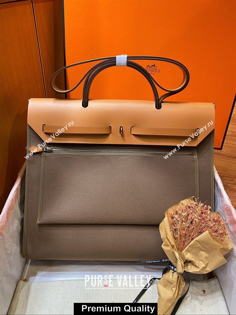 Hermes Herbag Zip 39 Bag in Original Quality Coffee (aiyuan-3981)