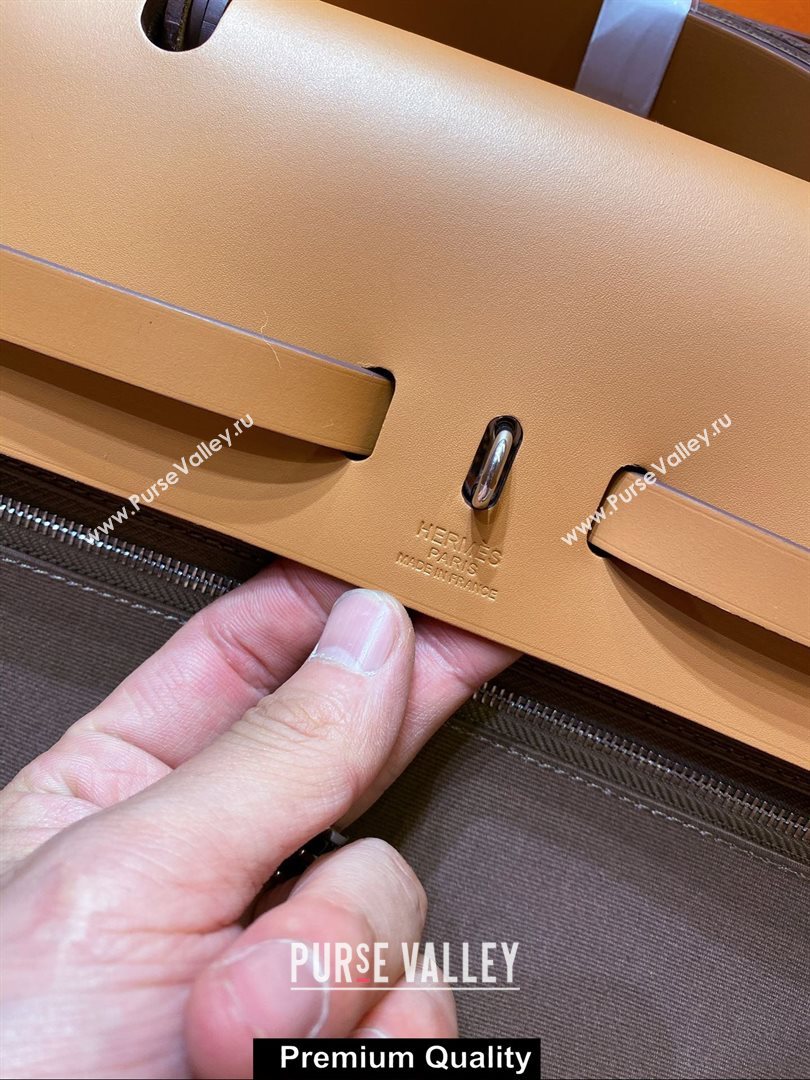 Hermes Herbag Zip 39 Bag in Original Quality Coffee (aiyuan-3981)