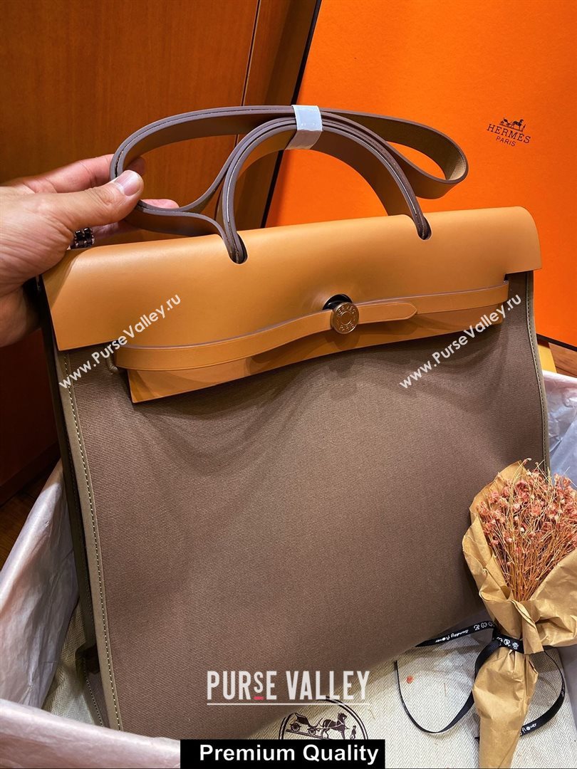 Hermes Herbag Zip 39 Bag in Original Quality Coffee (aiyuan-3981)