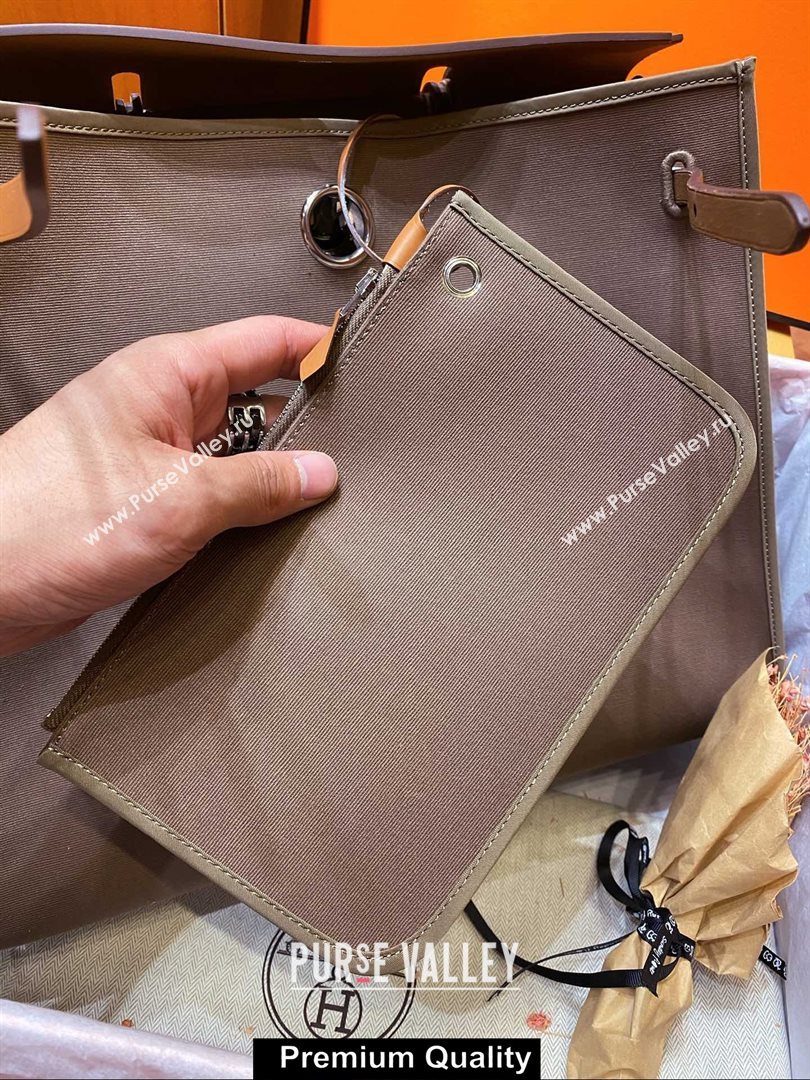 Hermes Herbag Zip 39 Bag in Original Quality Coffee (aiyuan-3981)