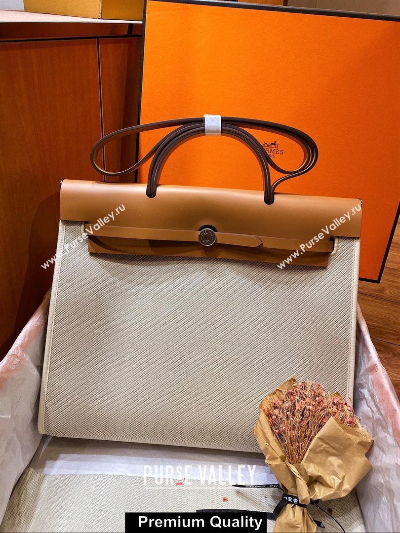 Hermes Herbag Zip 39 Bag in Original Quality beige (aiyuan-7361)