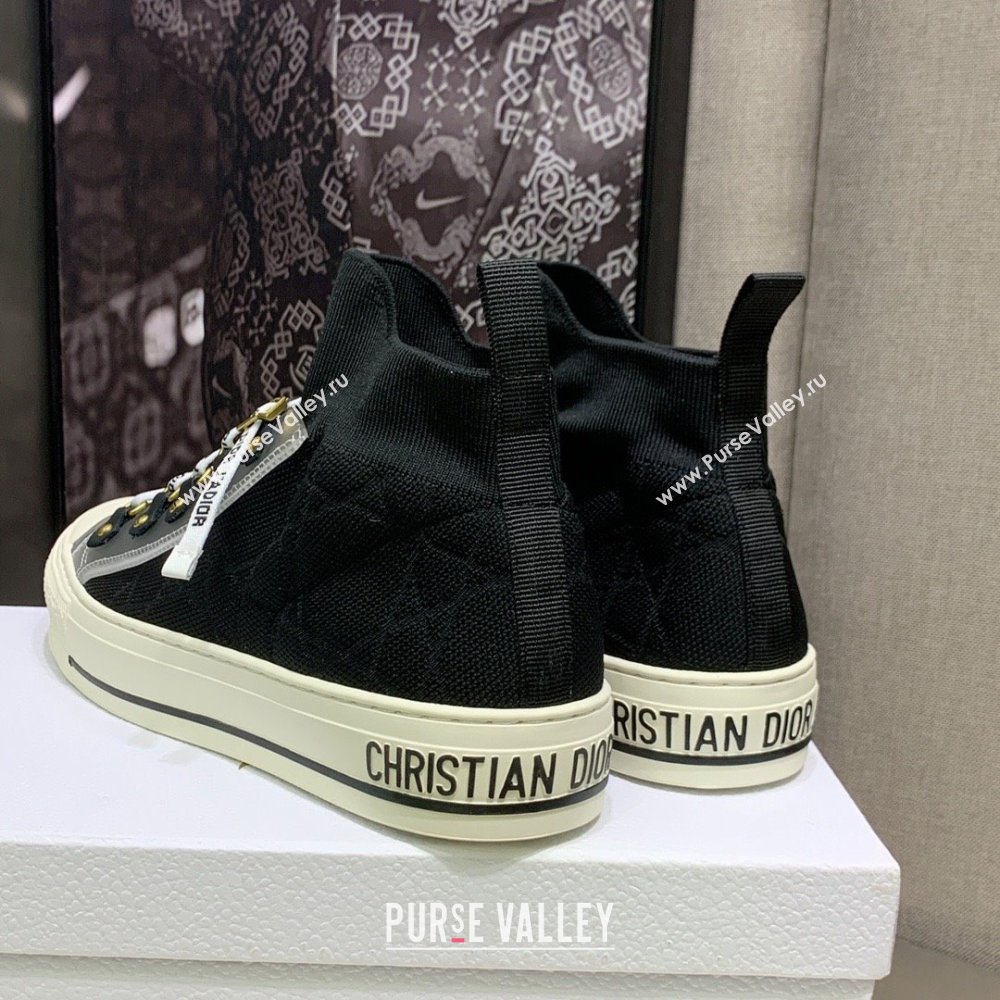 Dior black Macrocannage Technical Mesh WalknDior Sneaker 2023 (jincheng-230920-16)