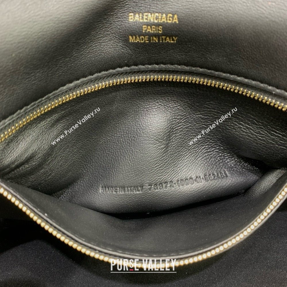 BALENCIAGA Womens Rodeo SMALL Handbag in Black/GOLD 2024 (JIEMEI-240424-03)