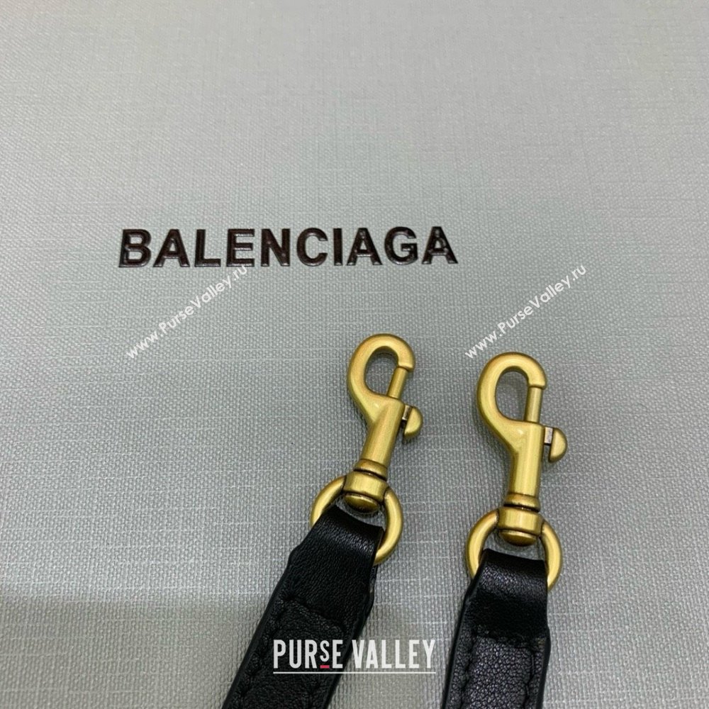 BALENCIAGA Womens Rodeo SMALL Handbag in Black/GOLD 2024 (JIEMEI-240424-03)