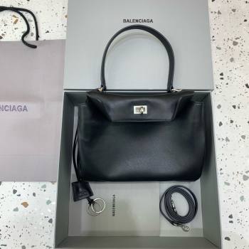 BALENCIAGA Womens Rodeo SMALL Handbag in Black/SILVER 2024 (JIEMEI-240424-02)