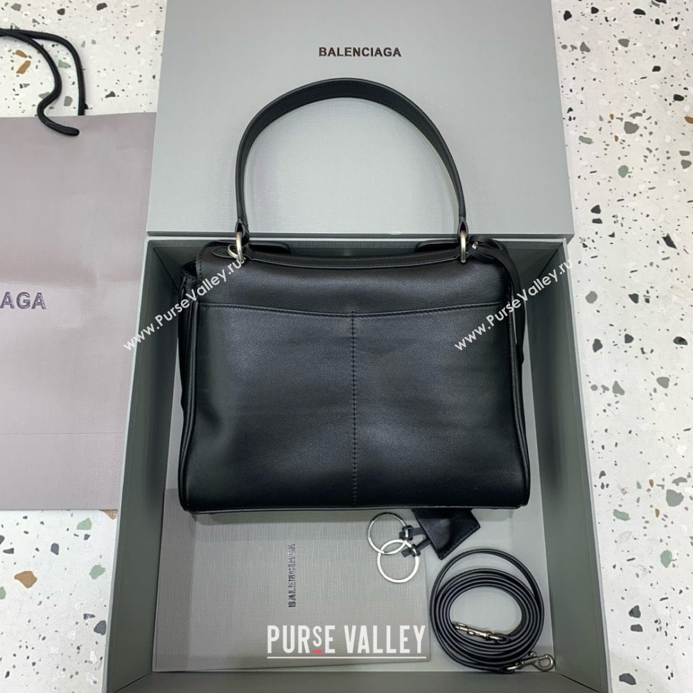 BALENCIAGA Womens Rodeo SMALL Handbag in Black/SILVER 2024 (JIEMEI-240424-02)