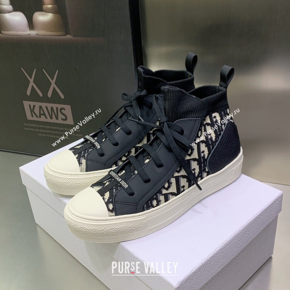 Dior blue Oblique Technical Mesh and Calfskin WalknDior Sneaker 2023 (jincheng-230920-17)