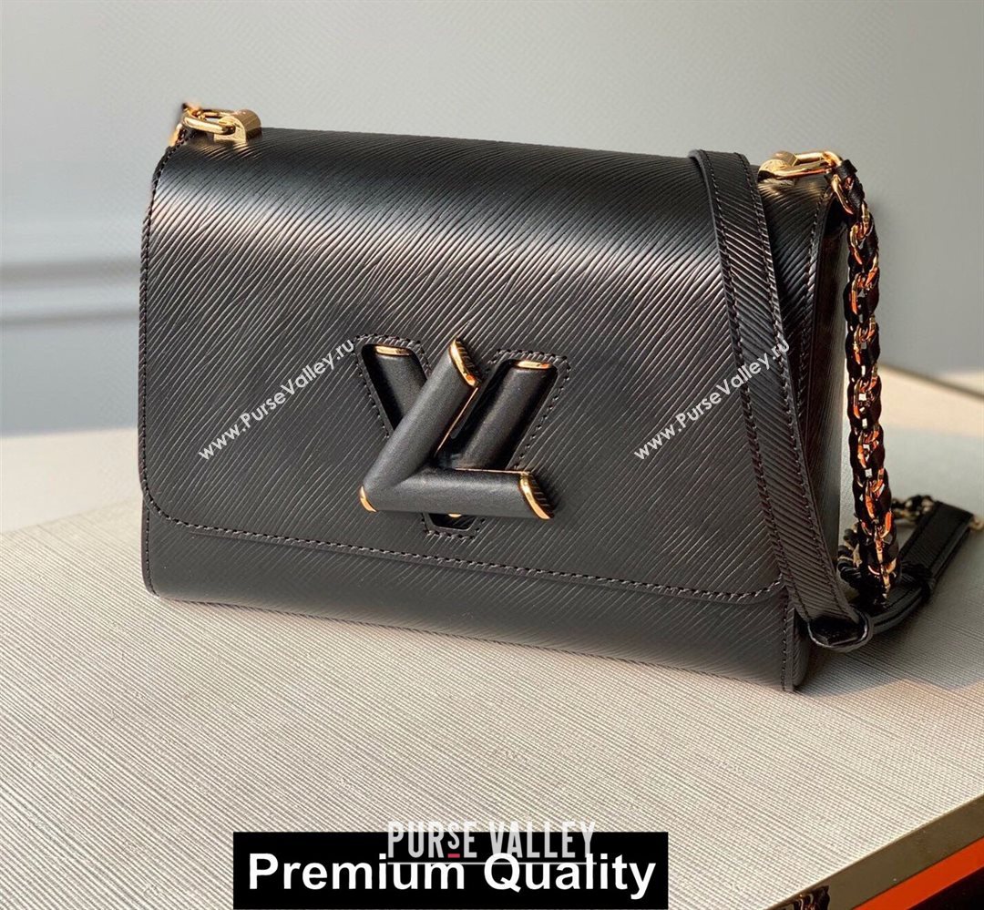 LOUIS VUITTON TWIST PM BAG IN EPI LEATHER M50282 black (kik-6937)