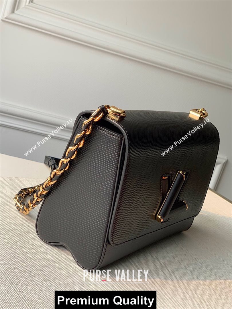 LOUIS VUITTON TWIST PM BAG IN EPI LEATHER M50282 black (kik-6937)