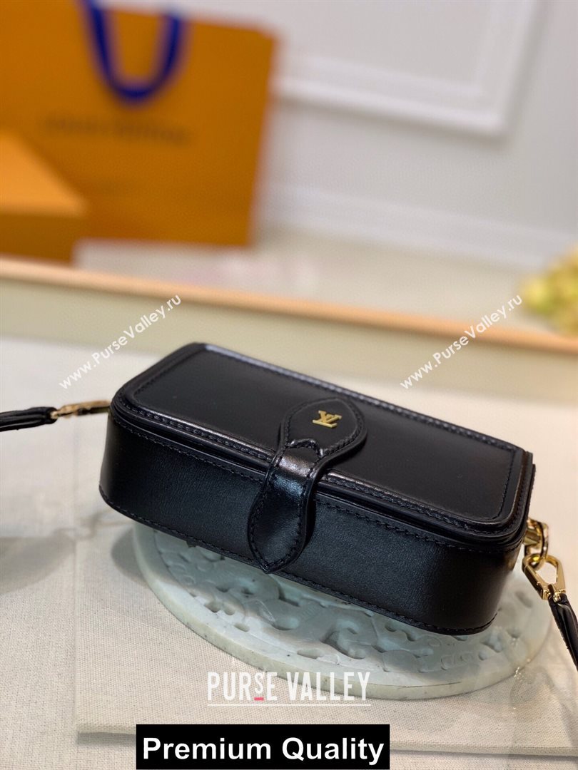 LOUIS VUITTON OFFICIER BLACK CALFKSIN BAG M69841 (KIKI-4217)