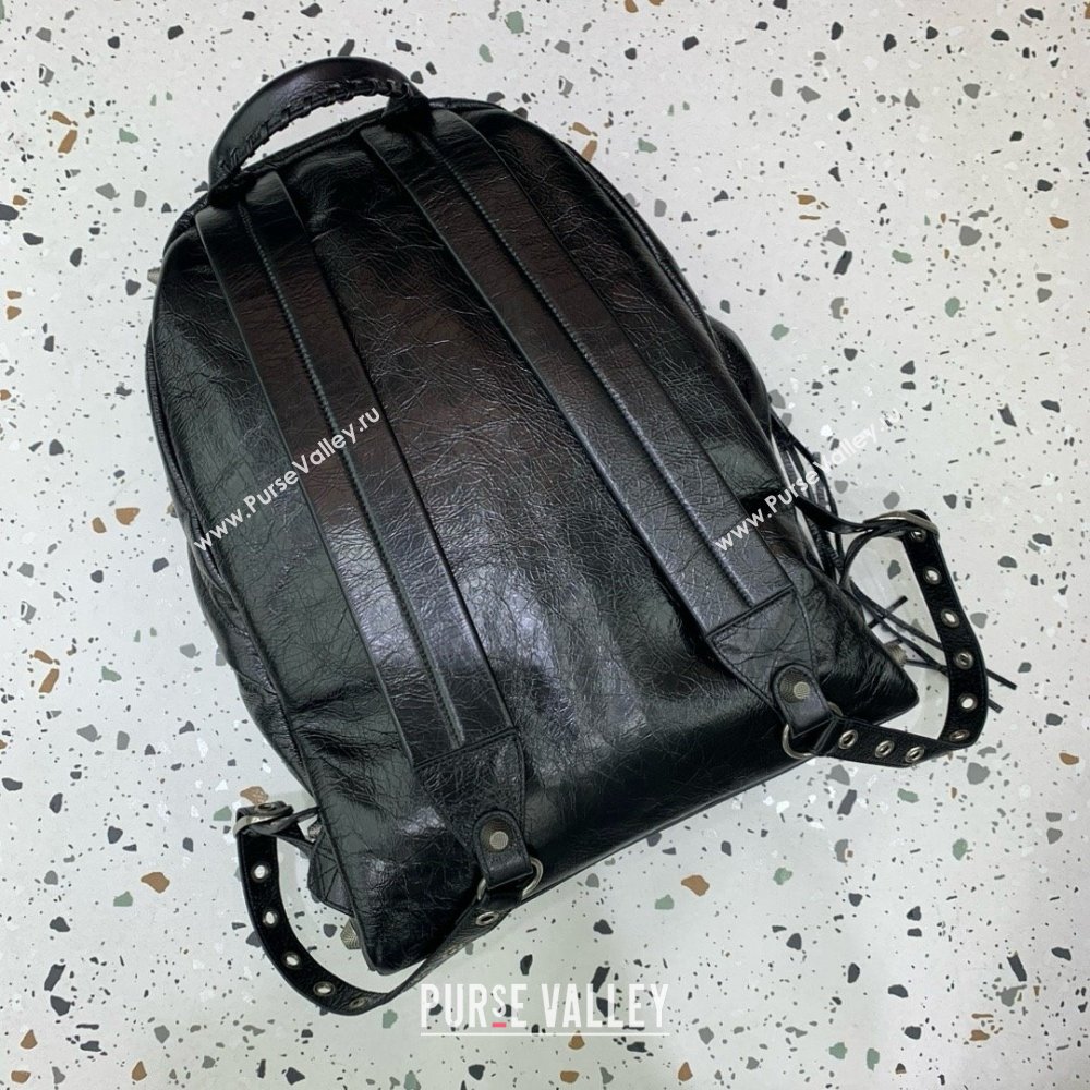 BALENCIAGA Mens Le Cagole Backpack Diy Metal in Black 2024 (JIEMEI-240424-04)