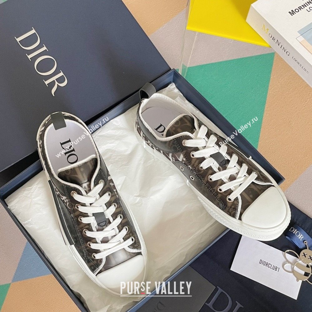 Dior black/White Dior Oblique Canvas B23 Low-Top Sneaker 2023 (guoran-230920-06)