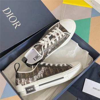 Dior black/White Dior Oblique Canvas B23 Low-Top Sneaker 2023 (guoran-230920-06)
