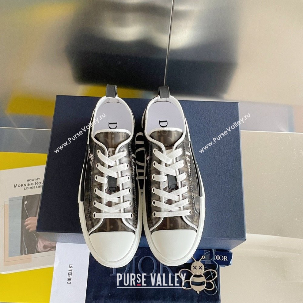 Dior black/White Dior Oblique Canvas B23 Low-Top Sneaker 2023 (guoran-230920-06)