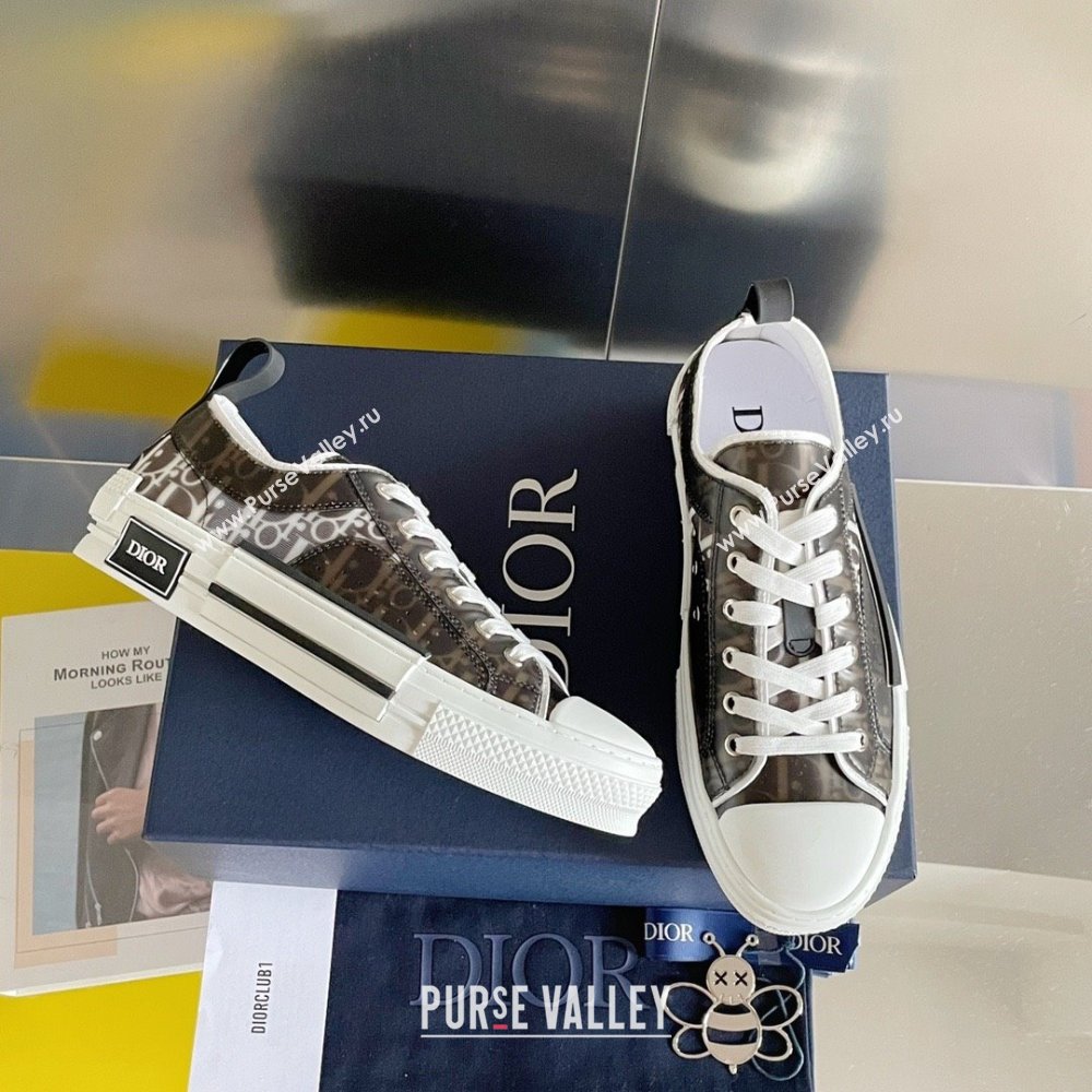 Dior black/White Dior Oblique Canvas B23 Low-Top Sneaker 2023 (guoran-230920-06)