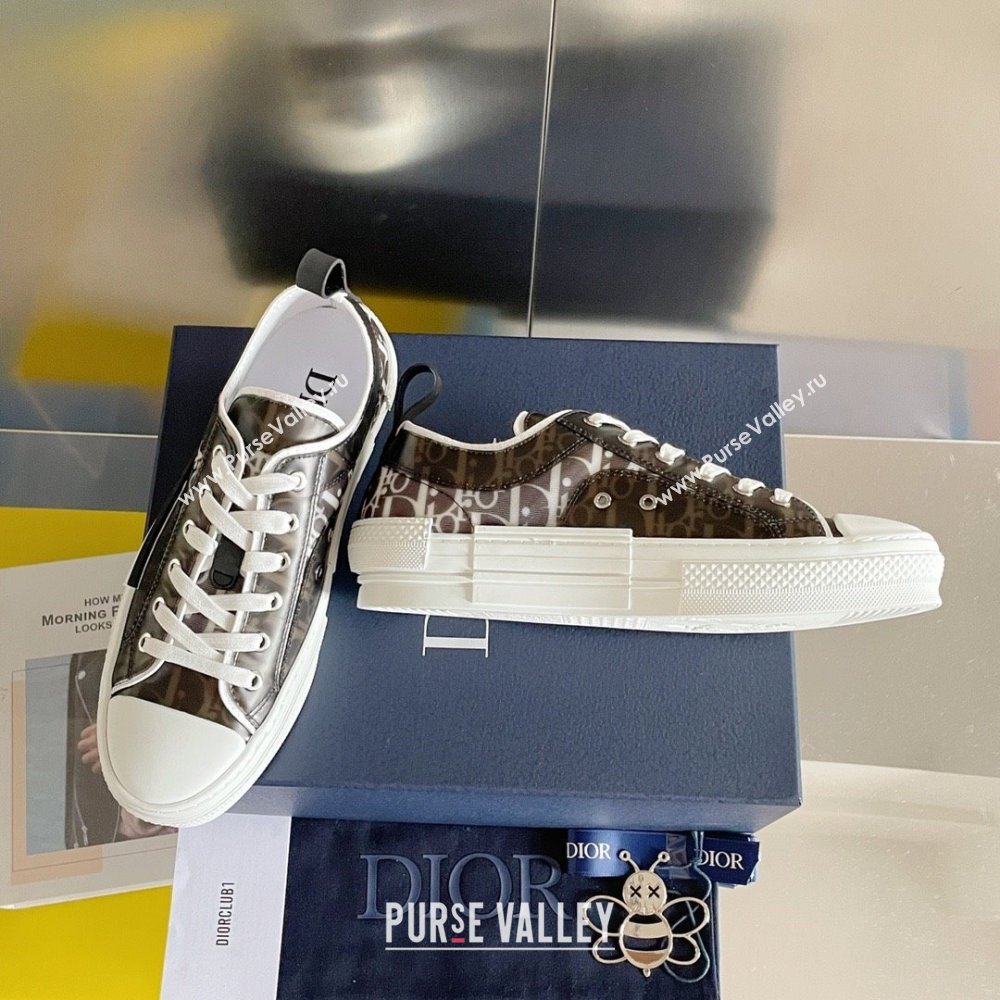 Dior black/White Dior Oblique Canvas B23 Low-Top Sneaker 2023 (guoran-230920-06)