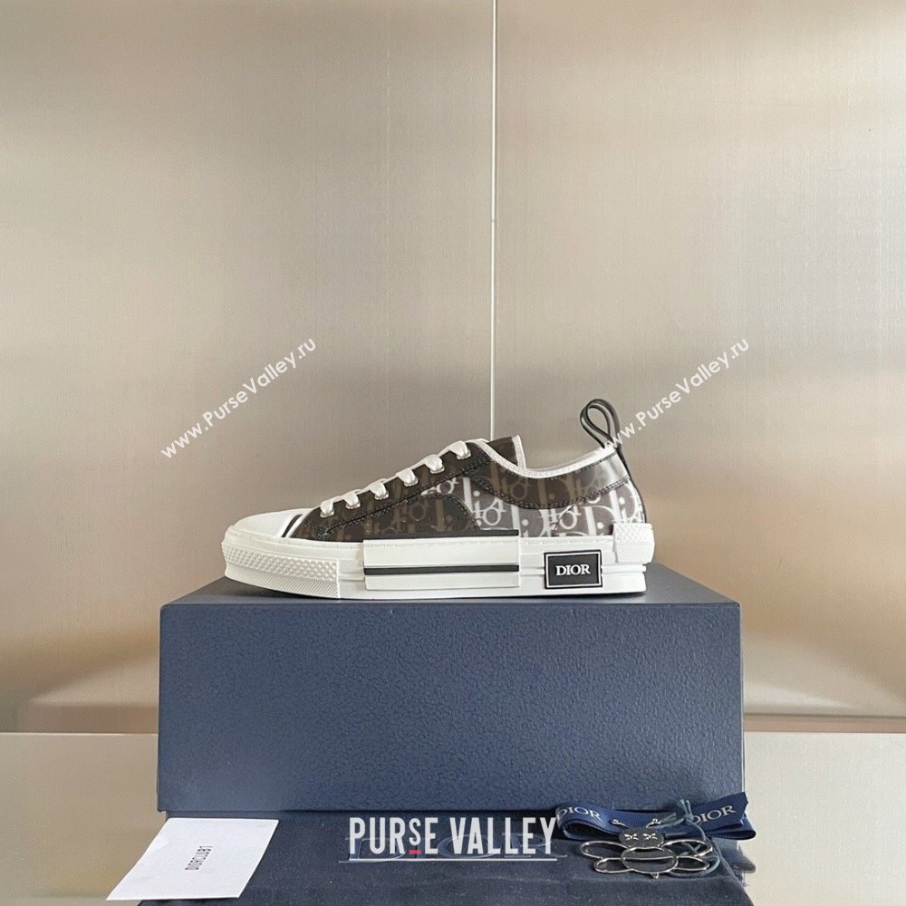 Dior black/White Dior Oblique Canvas B23 Low-Top Sneaker 2023 (guoran-230920-06)