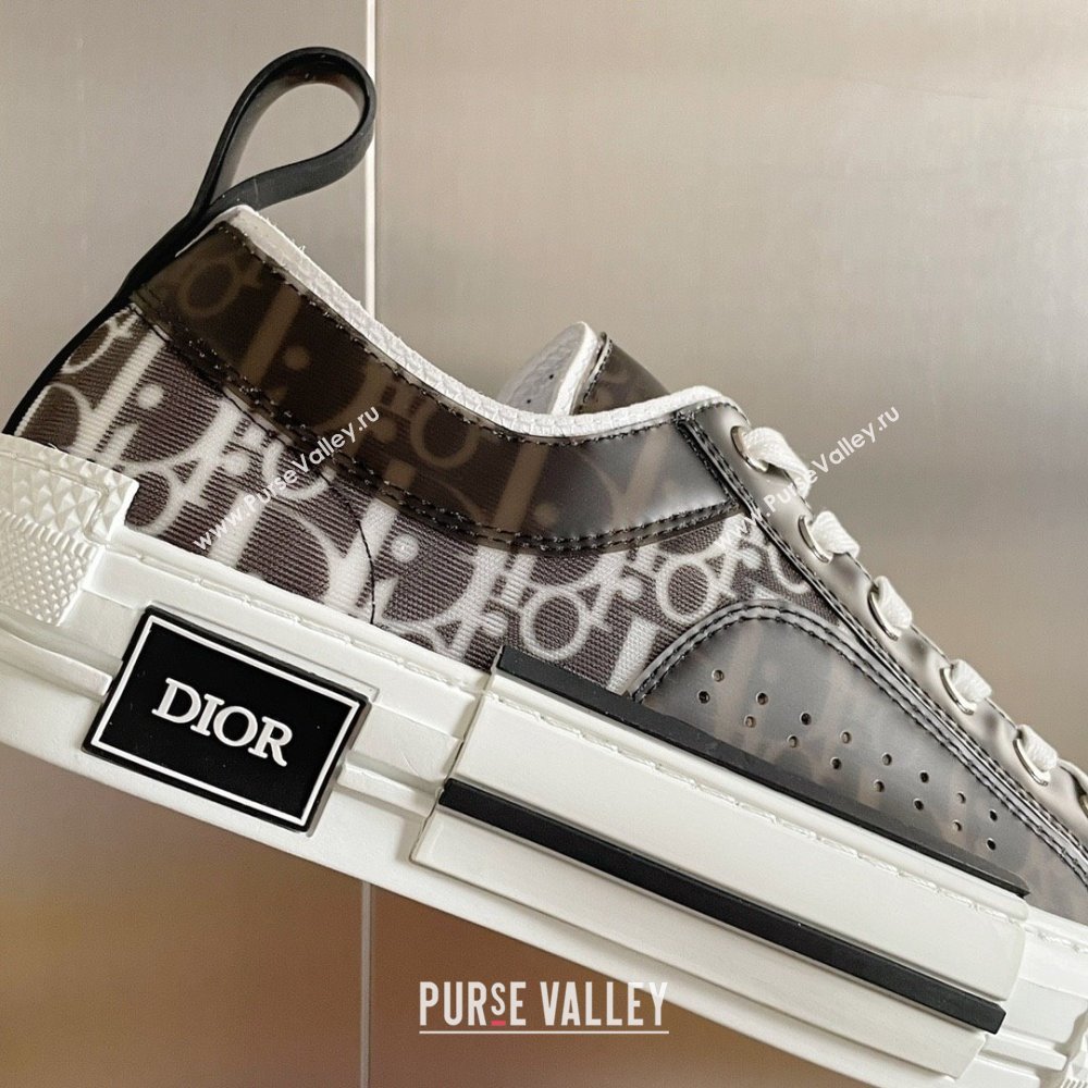 Dior black/White Dior Oblique Canvas B23 Low-Top Sneaker 2023 (guoran-230920-06)