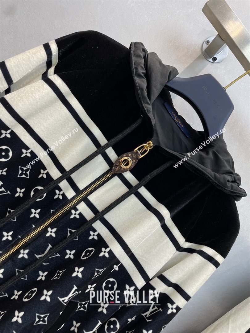 louis vuitton black monogram sports suit 2023 (QIQI-230921-29)