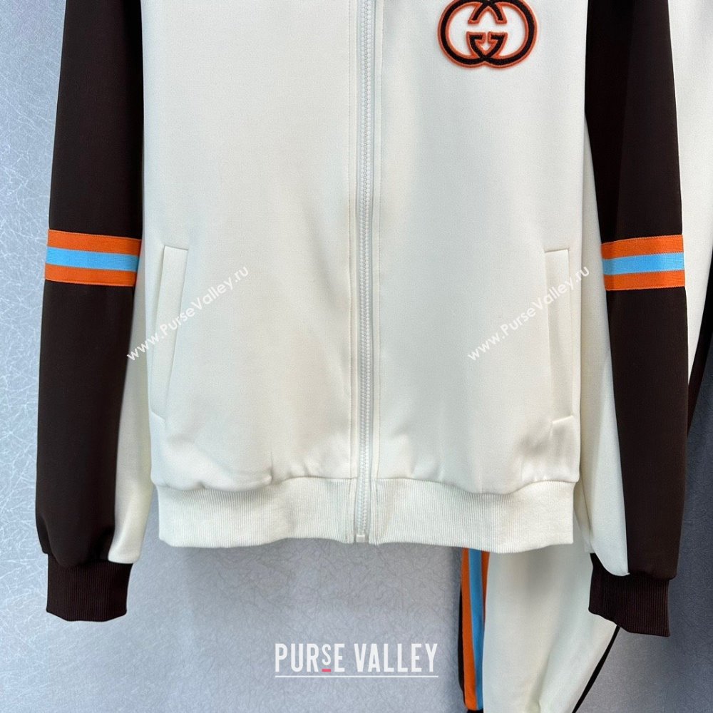 gucci white/brown sports suit 2023 (qiqi-230922-15)