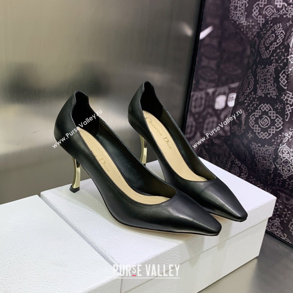 DIOR heel 8CM D-FAME PUMPS IN CALFKSIN BLACK 2023 (jincheng-231012-04)