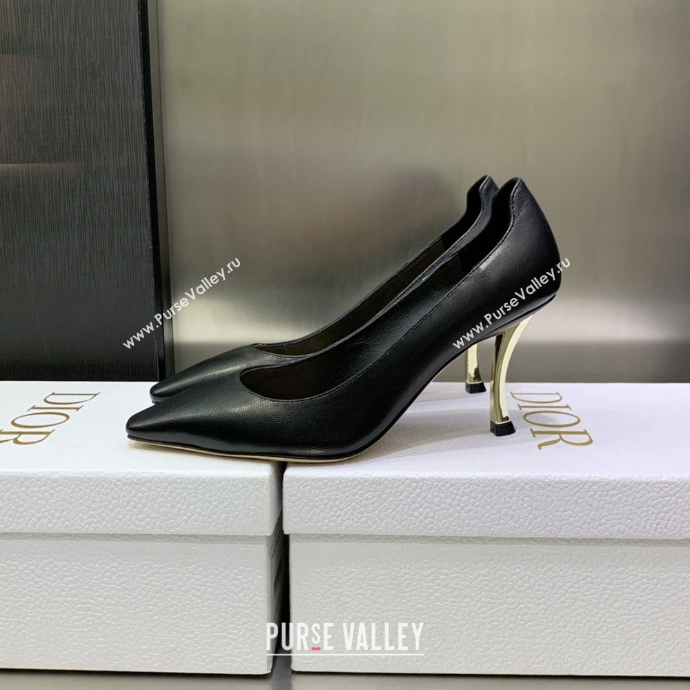 DIOR heel 8CM D-FAME PUMPS IN CALFKSIN BLACK 2023 (jincheng-231012-04)
