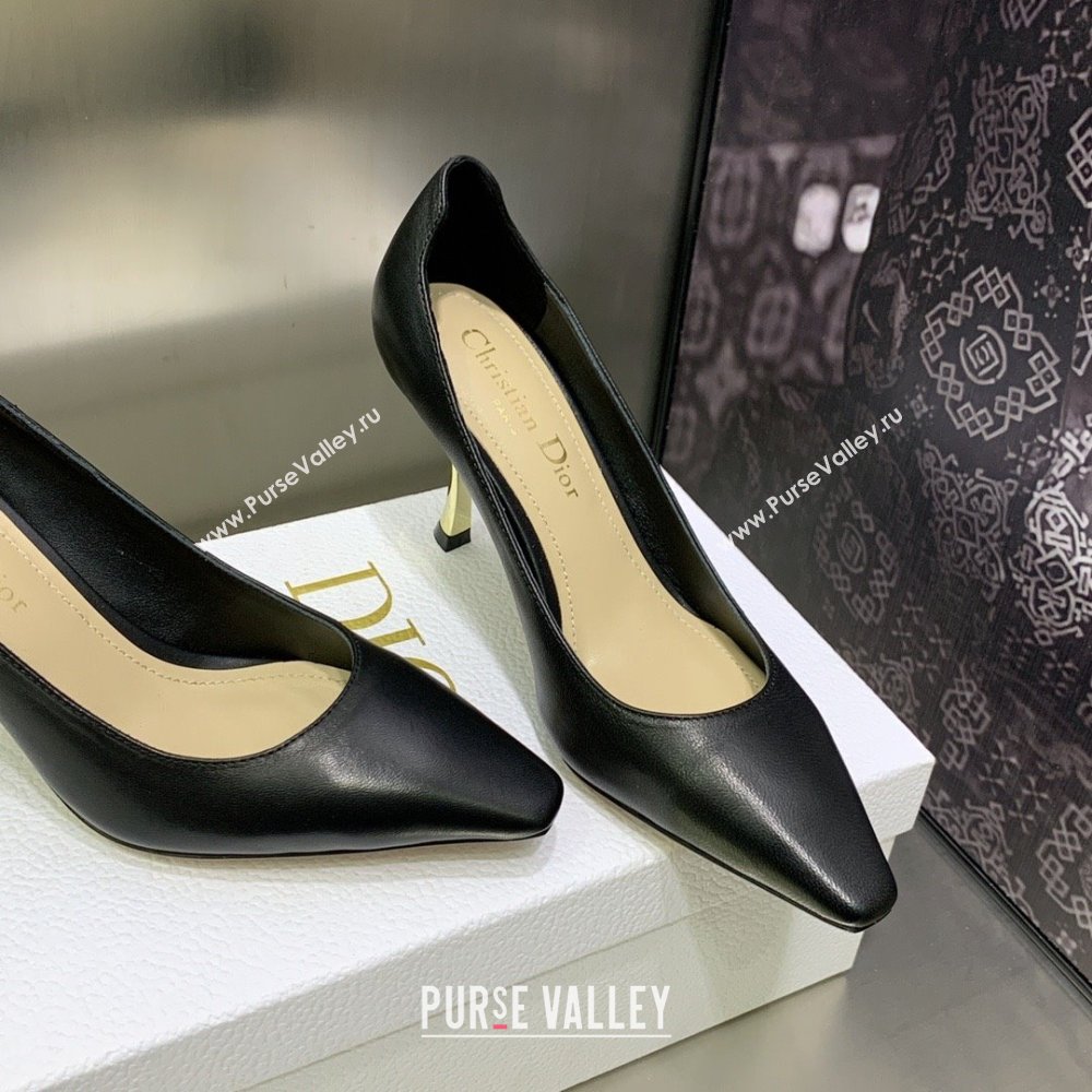 DIOR heel 8CM D-FAME PUMPS IN CALFKSIN BLACK 2023 (jincheng-231012-04)