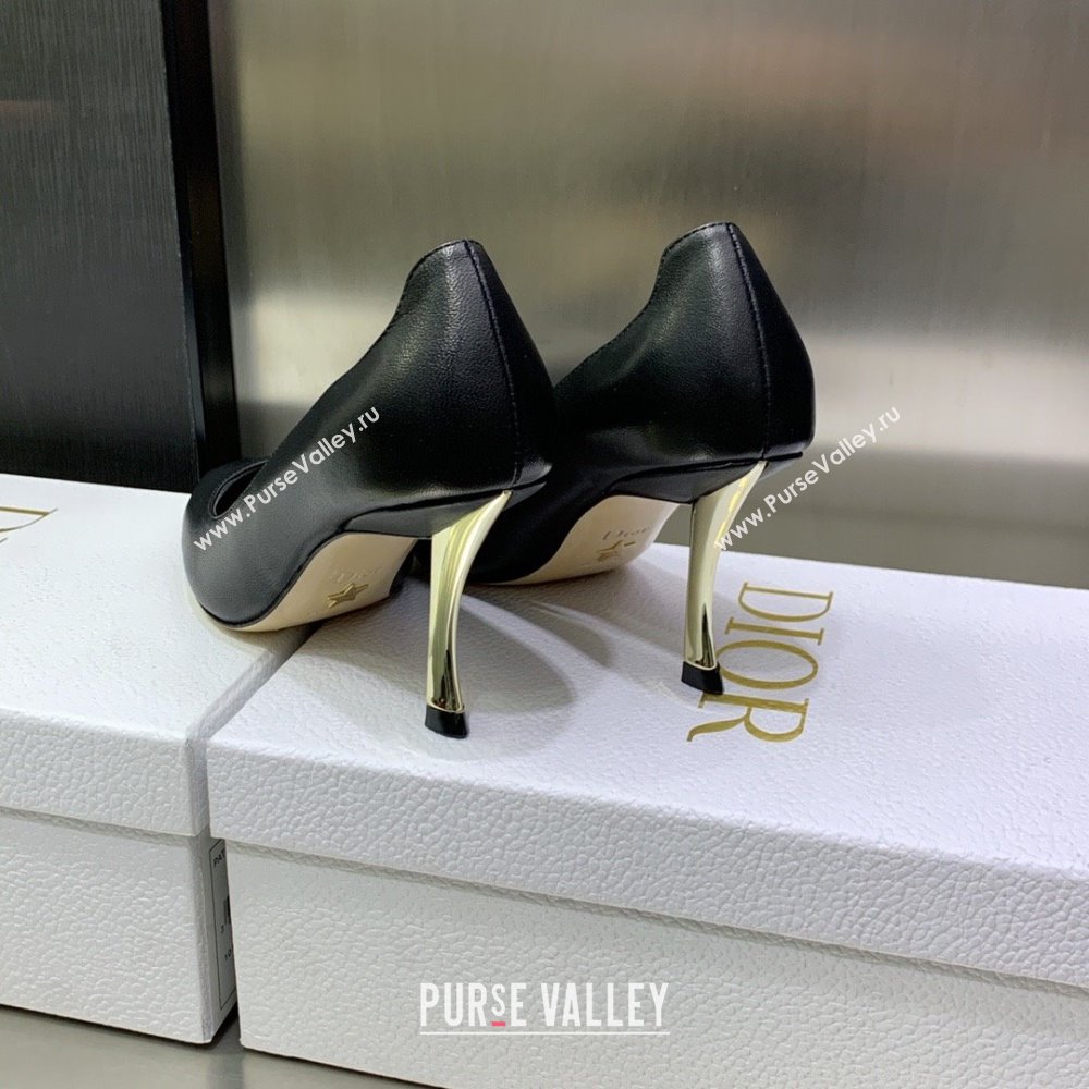DIOR heel 8CM D-FAME PUMPS IN CALFKSIN BLACK 2023 (jincheng-231012-04)