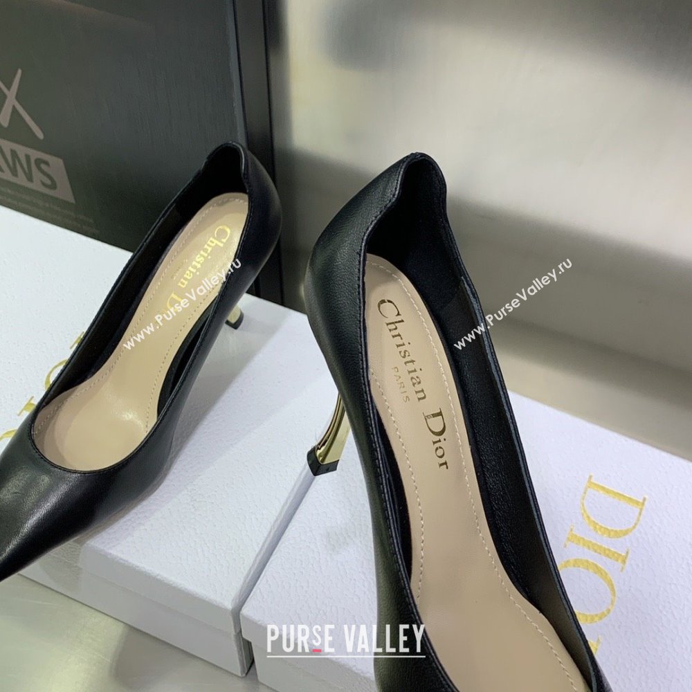 DIOR heel 8CM D-FAME PUMPS IN CALFKSIN BLACK 2023 (jincheng-231012-04)