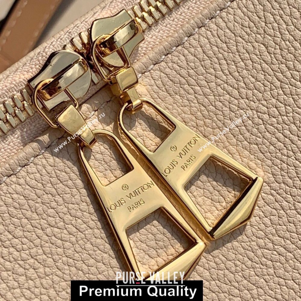 LOUIS VUITTON V TOTE MM MONOGRAM EMPREINTE M44422 PINK/BEIGE (KIKI-4127)