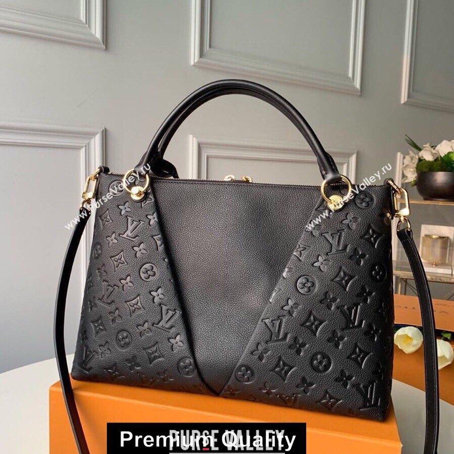 LOUIS VUITTON V TOTE MM MONOGRAM EMPREINTE M44422 BLACK (KIKI-8127)