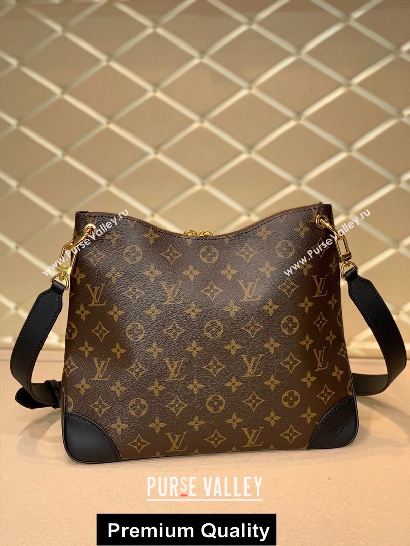 LOUIS VUITTON MONOGRAM CANVAS ODEON MM M45355 BLACK (KIKI-4128)