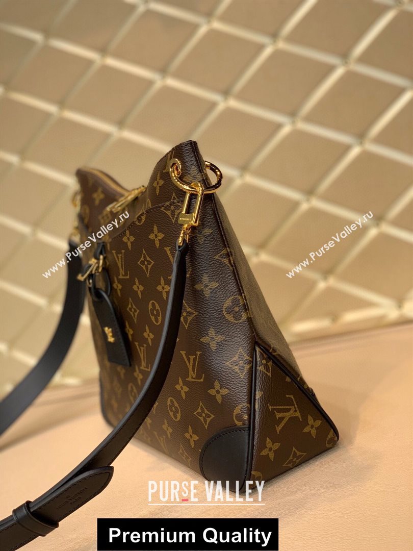 LOUIS VUITTON MONOGRAM CANVAS ODEON MM M45355 BLACK (KIKI-4128)