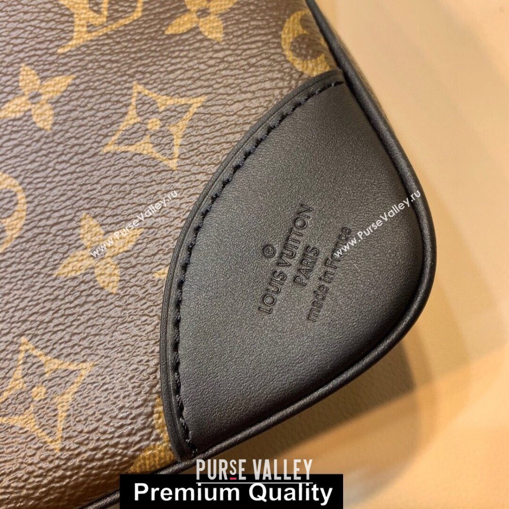 LOUIS VUITTON MONOGRAM CANVAS ODEON MM M45355 BLACK (KIKI-4128)