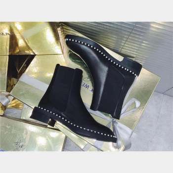 Stuart Weitzman CLINE Bootie Black IN CALFSKIN (jincheng-231013-02)