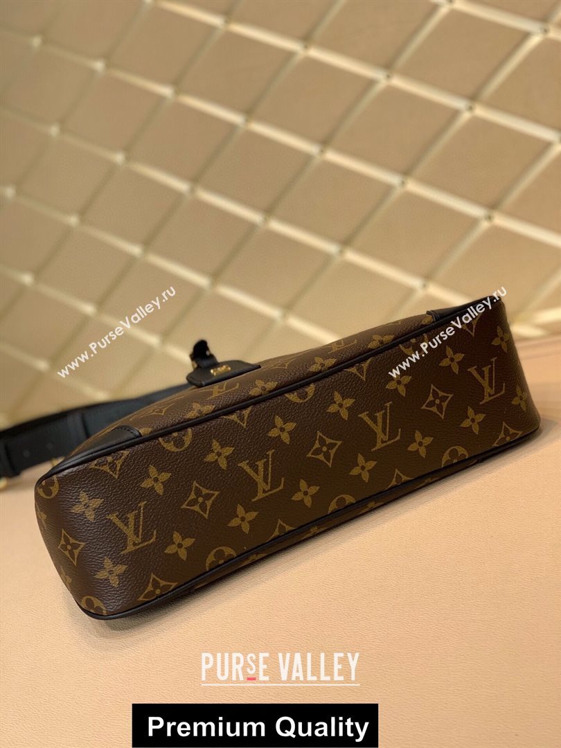 LOUIS VUITTON MONOGRAM CANVAS ODEON MM M45355 BLACK (KIKI-4128)