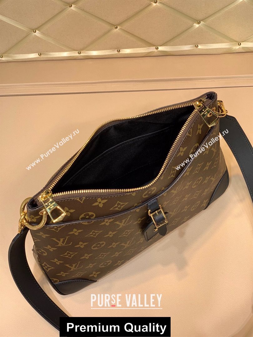 LOUIS VUITTON MONOGRAM CANVAS ODEON MM M45355 BLACK (KIKI-4128)