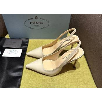 Prada Patent leather slingbacks 1I164N CREAMY 2023 (kaola-231113-09)