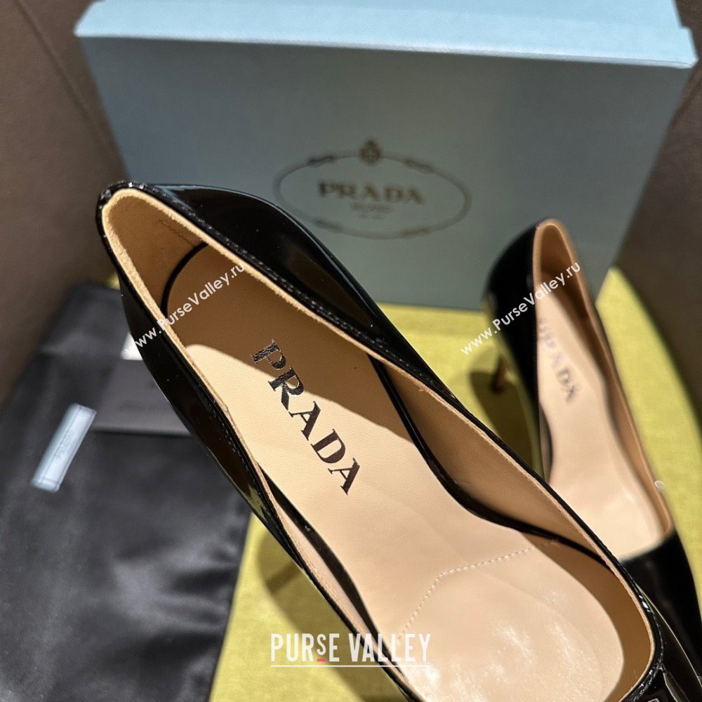 Prada Patent leather pumps 1I166N black 2023 (kaola-231113-13)