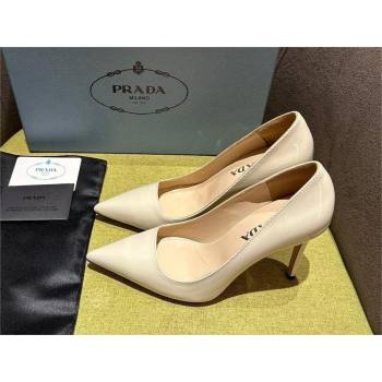 Prada Patent leather pumps 1I166N creamy 2023 (kaola-231113-15)