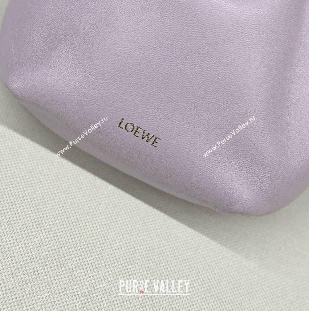 loewe Mini flamenco purse in mellow nappa lambskin 262333 purple 2024 (yongsheng-240328-02)