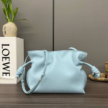 loewe Mini Flamenco clutch in nappa calfskin sky blue 2023 (yongsheng-240328-09)