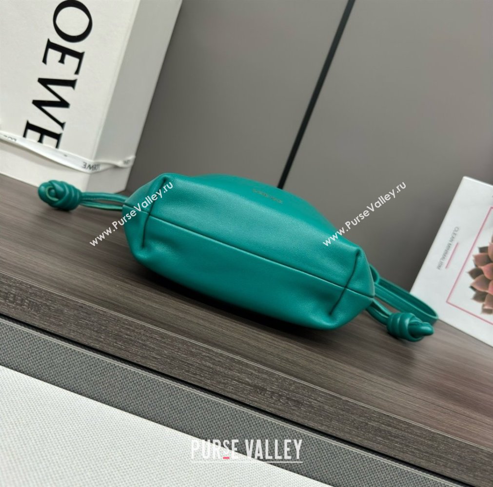 loewe Mini flamenco purse in mellow nappa lambskin 262333 Emerald Green 2024 (yongsheng-240328-03)