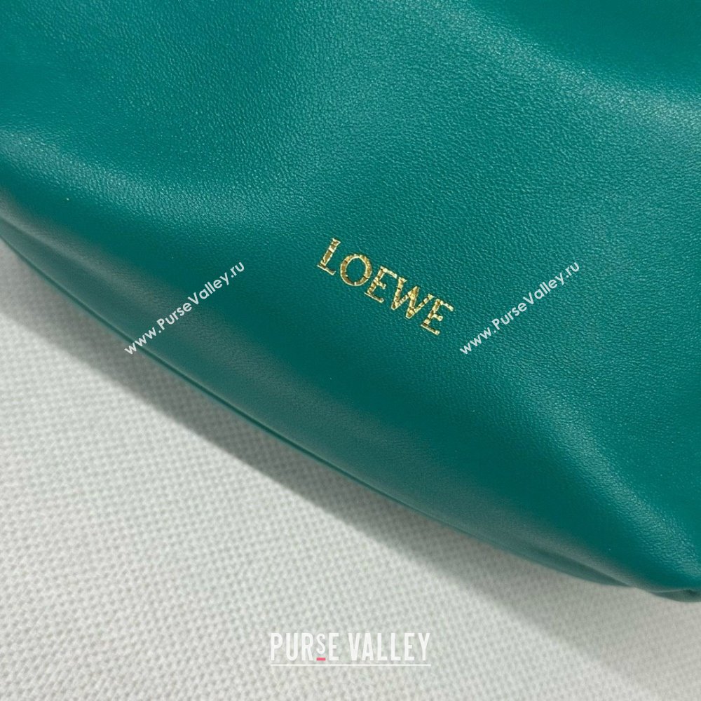 loewe Mini flamenco purse in mellow nappa lambskin 262333 Emerald Green 2024 (yongsheng-240328-03)