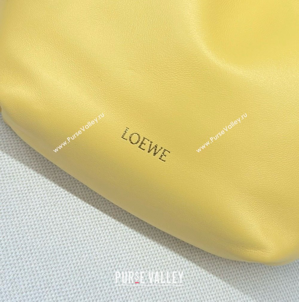 loewe Mini flamenco purse in mellow nappa lambskin 262333 yellow 2024 (yongsheng-240328-07)