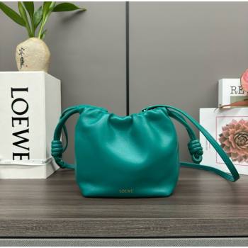 loewe Mini flamenco purse in mellow nappa lambskin 262333 Emerald Green 2024 (yongsheng-240328-03)