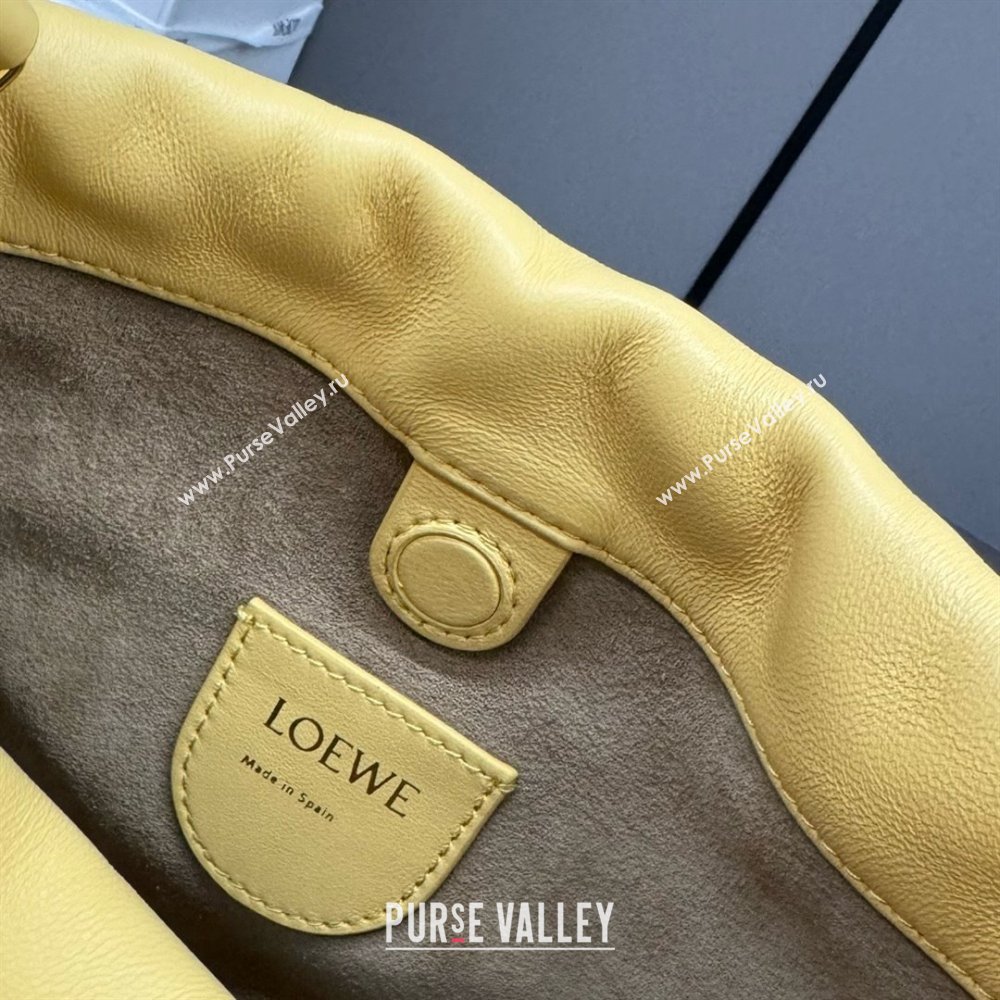 loewe Mini flamenco purse in mellow nappa lambskin 262333 yellow 2024 (yongsheng-240328-07)