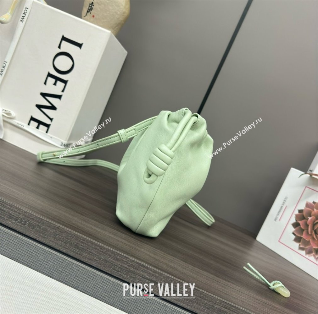 loewe Mini flamenco purse in mellow nappa lambskin 262333 mint green 2024 (yongsheng-240328-04)